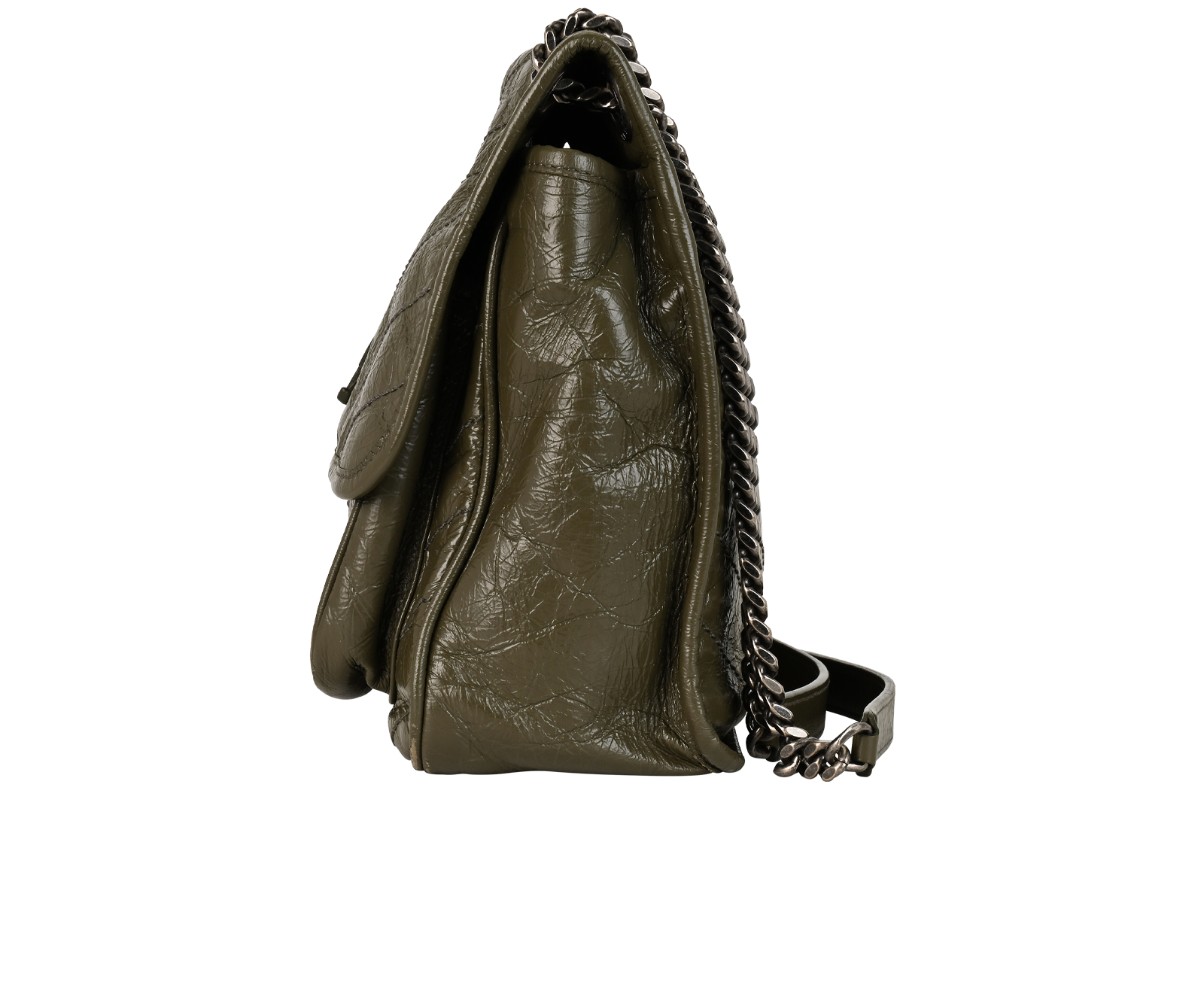 Medium Niki, &pound;850, Handbags, Green, Leather, Bottom view